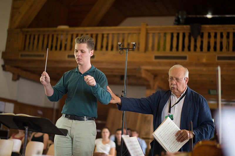 Conducting Academy 2014 mit Prof. Neeme Järvi