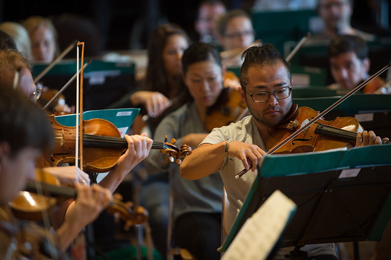 Conducting Academy 2014 mit Prof. Gennady Rozhdestvensky Gstaad Festivla Orchestra